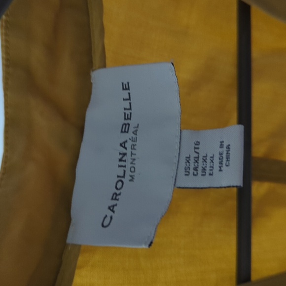 mustard open front light jacket - Picture 3 of 5